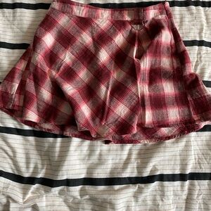 Forever 21 Plaid Pink Skirt